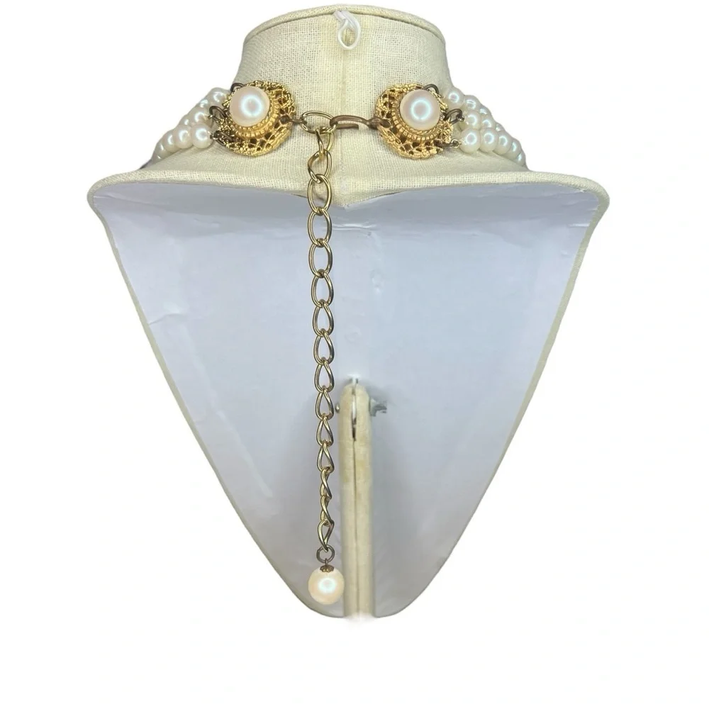 Vintage Multi-strand Pearl Necklace - Picture 4 of 8